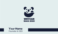 Happy Panda Bear Business Card Image Preview