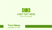 Money Dollar Bill Lettermark Business Card Image Preview