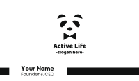 Panda Tuxedo Business Card Image Preview