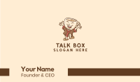 Morning Coffee Tea Mascot  Business Card Image Preview