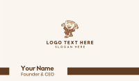 Morning Coffee Tea Mascot  Business Card Image Preview