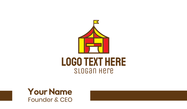 Circus Tent Business Card Design Image Preview