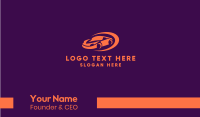 Simple Orange Car Business Card Design