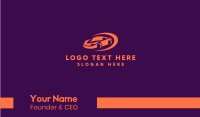 Simple Orange Car Business Card Preview