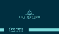 Blue Shark Team Mascot  Business Card Preview