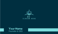 Blue Shark Team Mascot  Business Card Image Preview