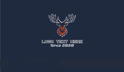 Deer Mascot Business Card