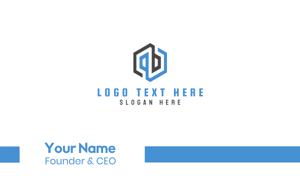 Abstract & Hexagonal Business Card Design Image Preview