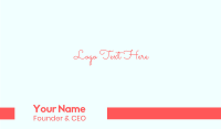 Cute & Feminine Business Card Image Preview
