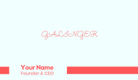 Cute & Feminine Business Card Image Preview