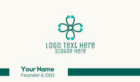 Medical Cross Stethoscope Business Card Image Preview