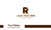 Donut Bakeshop Letter R Business Card Image Preview