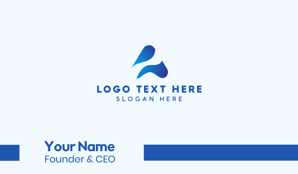 Wave Triangle Business Card Design Image Preview