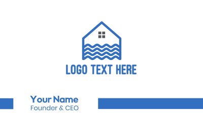 Blue Wave House Business Card Image Preview