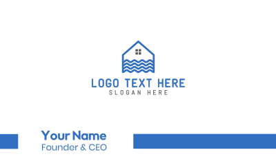 Blue Wave House Business Card Image Preview