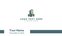 Modern Building Letter I Business Card Image Preview