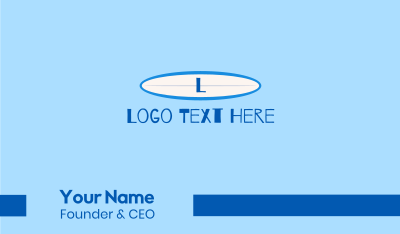Surfboard Paddleboard Letter Business Card Image Preview