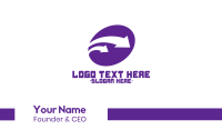 Purple Industrial Arrows Business Card Image Preview