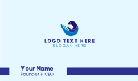 Hand Blue Bird Business Card Image Preview