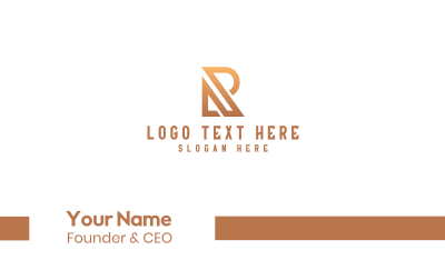 Professional Letter R Business Card Image Preview
