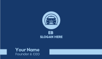 Blue Sedan Car Business Card Image Preview