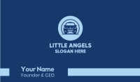 Blue Sedan Car Business Card Image Preview