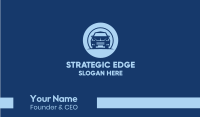 Blue Sedan Car Business Card Image Preview