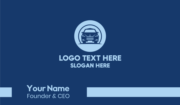 Blue Sedan Car Business Card Design Image Preview
