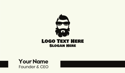 Hipster Beard Business Card