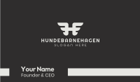 Wing Stroke H Business Card Image Preview