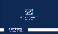 Letter Z Arrows Business Card Image Preview