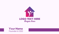 Happy House Owner Business Card Image Preview