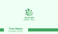 Green Leaves Business Card Design
