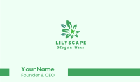 Green Leaves Business Card Image Preview