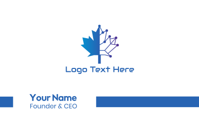 Blue Tech Canada Business Card Image Preview