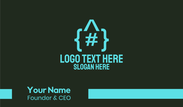 Programmer Code Home Business Card Design Image Preview