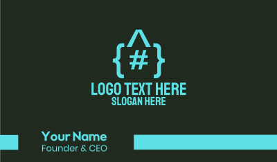 Programmer Code Home Business Card Image Preview