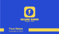 Electric Thunderbolt App Business Card Image Preview