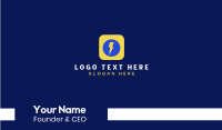 Electric Thunderbolt App Business Card Preview