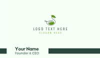 Green Leaf Duck Business Card Design
