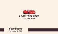 Green Sports Car Business Card Image Preview