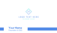 Modern Gradient Stroke Lettermark Business Card Image Preview