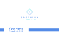 Modern Gradient Stroke Lettermark Business Card Image Preview