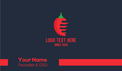 Red Mexican Chili Business Card Image Preview