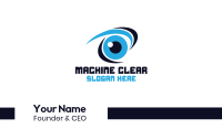 Blue Stroke Eye Business Card Image Preview