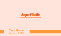 Decorative Script Wordmark Business Card Image Preview