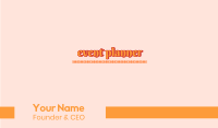 Decorative Script Wordmark Business Card Image Preview