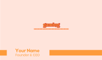 Decorative Script Wordmark Business Card Design