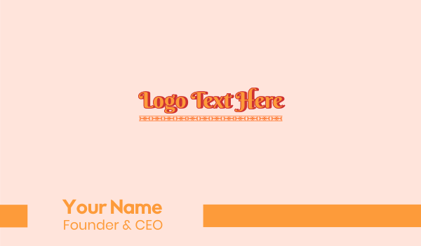 Decorative Script Wordmark Business Card Design Image Preview
