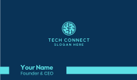 Tech Brain Circle Business Card Image Preview